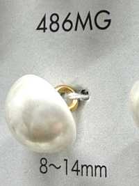 486MG パール調 ユリア素材 金足ボタン 大阪プラスチック工業(DAIYA BUTTON) サブ画像