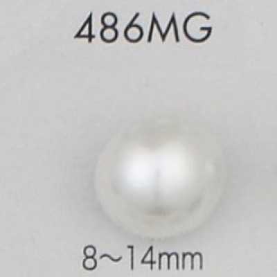 486MG パール調 ユリア素材 金足ボタン
