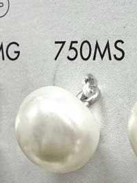 750MS パール調 ユリア素材 銀足ボタン 大阪プラスチック工業(DAIYA BUTTON) サブ画像