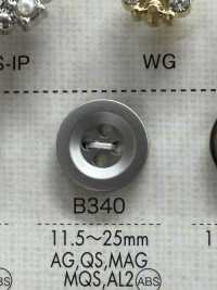 B340 ABS樹脂製 メッキ釦[ボタン] 大阪プラスチック工業(DAIYA BUTTON) サブ画像