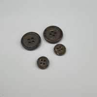 C186 天然素材 ウッド 4つ穴 ボタン 大阪プラスチック工業(DAIYA BUTTON) サブ画像