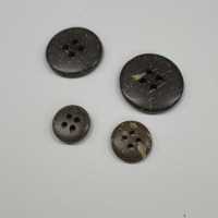 C186 天然素材 ウッド 4つ穴 ボタン 大阪プラスチック工業(DAIYA BUTTON) サブ画像