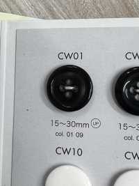 CW01 ポリエステル樹脂製 4つ穴ボタン 大阪プラスチック工業(DAIYA BUTTON) サブ画像