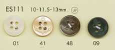 ES111 DAIYA BUTTONS イカリ柄 貝調ポリエステルボタン
