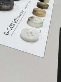 GCOR007 【水牛調】4つ穴 ボタン (スモールサイズ) 日東ボタン サブ画像