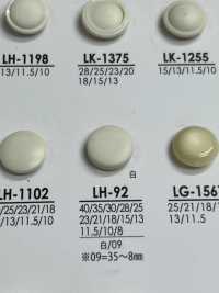 LH92 シャツからコートまで 黒色&染色用ボタン アイリス サブ画像