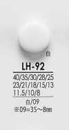 LH92 シャツからコートまで 黒色&染色用ボタン