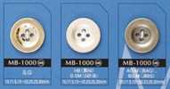 MB1000 シンプル 4つ穴 メタルボタン
