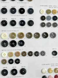 MY105 ポリエステル樹脂製 フチあり 4つ穴ボタン 大阪プラスチック工業(DAIYA BUTTON) サブ画像