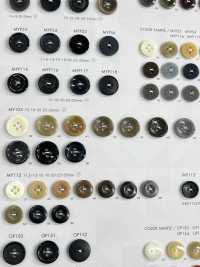 MY106 ポリエステル樹脂製 フチあり 4つ穴ボタン 大阪プラスチック工業(DAIYA BUTTON) サブ画像
