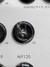 MY118 ポリエステル樹脂製 4つ穴ボタン 大阪プラスチック工業(DAIYA BUTTON) サブ画像