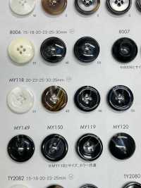 MY118 ポリエステル樹脂製 4つ穴ボタン 大阪プラスチック工業(DAIYA BUTTON) サブ画像