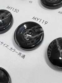 MY119 ポリエステル樹脂製 4つ穴ボタン 大阪プラスチック工業(DAIYA BUTTON) サブ画像