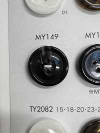 MY149 ポリエステル樹脂製 フチあり 4つ穴ボタン 大阪プラスチック工業(DAIYA BUTTON) サブ画像