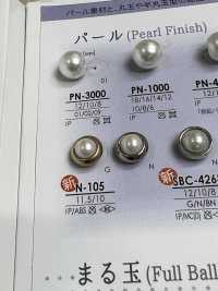N-105 パールコーティング/ABS樹脂製 丸カン足ボタン アイリス サブ画像