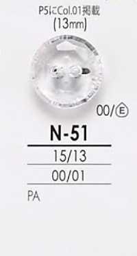 N51 透明&染色用ボタン アイリス サブ画像