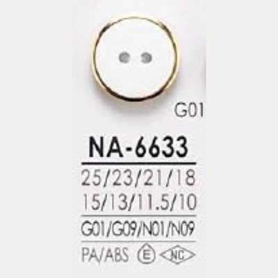 NA6633 ナイロン樹脂/ABS樹脂製 表穴2つ穴ボタン