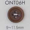 ONT06H 天然素材 コロゾ ナット フチあり 4つ穴ボタン