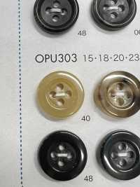 OPU303 ユリア樹脂製 4つ穴 ボタン 大阪プラスチック工業(DAIYA BUTTON) サブ画像