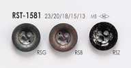 RST1581 ジャケット・スーツ用 4つ穴 メタルボタン