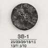 SB1 黒蝶貝製 表穴4つ穴ボタン
