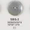 SBS2 黒蝶貝製 表穴2つ穴ボタン