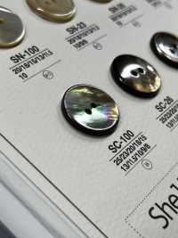 SC100 天然素材 貝製 2つ穴つや有りボタン アイリス サブ画像