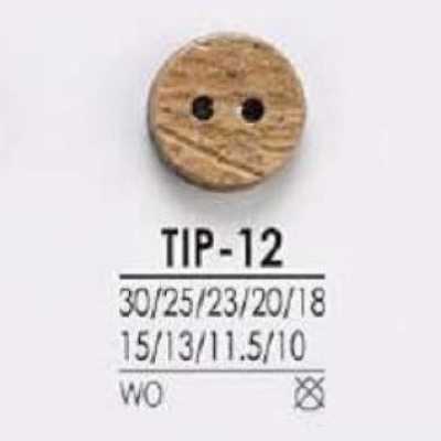 TIP12 木製 表穴2つ穴ボタン