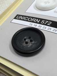 UNICORN572 【水牛調】4つ穴 ボタン フチあり 日東ボタン サブ画像
