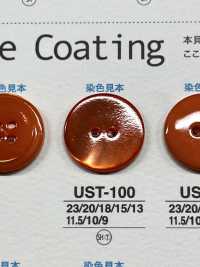 UST100 天然素材 染色 2つ穴 貝 シェル ボタン アイリス サブ画像