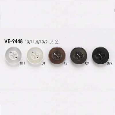 VE9448 ポリエステル樹脂製 表穴4つ穴ボタン