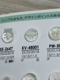 KV48001 黒色&染色用 シャツボタン アイリス サブ画像