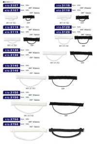 472-3150 ルーパー 組み紐タイプ 横長 70mm (入り数 10)[ルーパー・セッパ] DARIN(ダリン) サブ画像