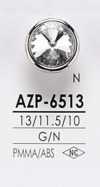AZP6513 クリスタルストーン ボタン