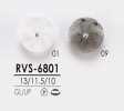 RVS6801 染色用 ピンカール調 クリスタルストーン ボタン