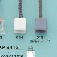 KP9412 角型コードエンド(メッキ付き)[バックル・カン類] アイリス サブ画像