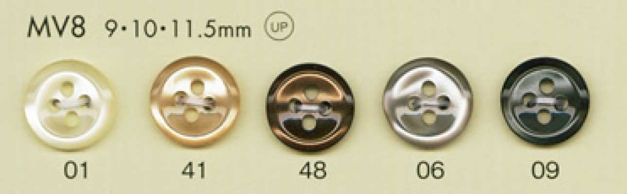 MV8 DAIYA BUTTONS 貝調ポリエステルボタン