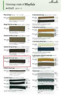 メイフェア(両折センター合わせ) メイフェア テープ(両折センター合わせテープ)[リボン・テープ・コード] アサヒバイアス(渡辺布帛工業) サブ画像
