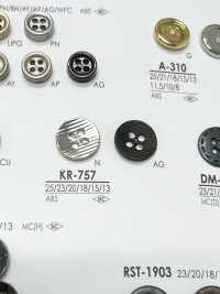 KR757 4つ穴 メタルボタン アイリス サブ画像
