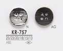 KR757 4つ穴 メタルボタン