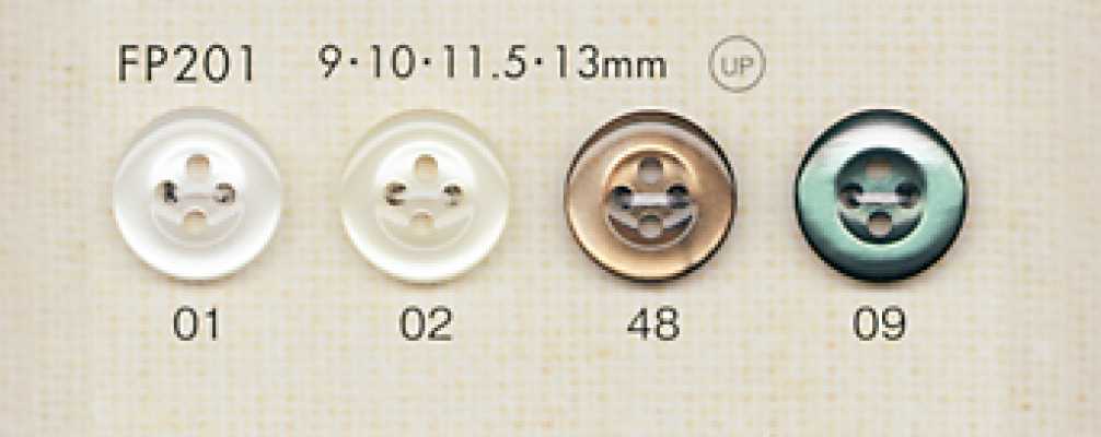 FP201 DAIYA BUTTONS 貝調ポリエステルボタン