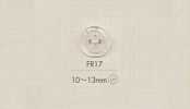 FR17 DAIYA BUTTONS 四つ穴筋模様半透明ボタン