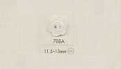 788A DAIYA BUTTONS 二つ穴ポリエステルボタン(花形)