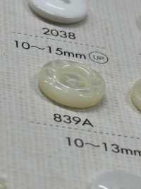 839A DAIYA BUTTONS 二つ穴貝調ポリエステルボタン(花模様) 大阪プラスチック工業(DAIYA BUTTON) サブ画像