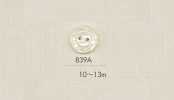 839A DAIYA BUTTONS 二つ穴貝調ポリエステルボタン(花模様)