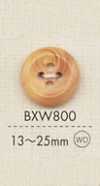 BXW800 天然素材 ウッド 4つ穴 ボタン