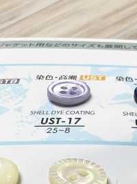 UST-17 天然素材 高瀬貝 染色可能 4つ穴 ボタン アイリス サブ画像