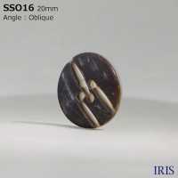 SSO16 天然素材 貝製 ４つ穴つや有りボタン アイリス サブ画像