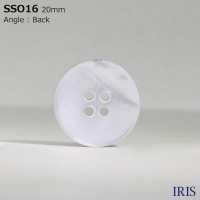 SSO16 天然素材 貝製 ４つ穴つや有りボタン アイリス サブ画像