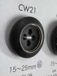 CW21 ポリエステル樹脂/キャスト製 4つ穴ボタン 大阪プラスチック工業(DAIYA BUTTON) サブ画像